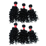 6pcs and Closure Jerry Curl Style Synthetic Package SKU Jerrycurl6pc Syn