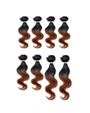BEAU-DIVA BODY WAVE 8PCS Human Blend Hair WEAVES PACKAGE