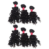 6pcs and Closure Jerry Curl Style Synthetic Package SKU Jerrycurl6pc Syn