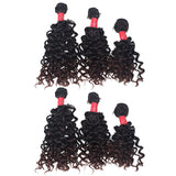 6pcs and Closure Jerry Curl Style Synthetic Package SKU Jerrycurl6pc Syn