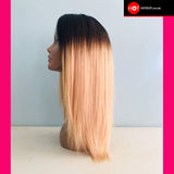 HOTDOT Wig: Two Tone Black & LIGHT BROWN Wig 16 inch SKU HD-LB16w8c Hotdot.co.za