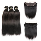 KIM K Weaves Package: Brazilian Weaves 3xBundles 12inch + 8inch 3Parts Closure SKU 3STW12/C8