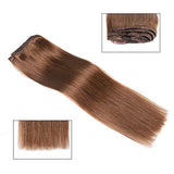 Hotdot Clipin Remy Hair Extensions Human Hair Color #6 SKU Clipin#6