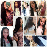 Free Closure:Brazilian Straight Weaves x3Bundles+ Free Closure SKU 3STW/MC