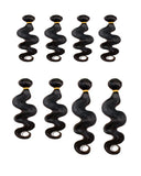 BEAU-DIVA BODY WAVE 8PCS Human Blend Hair WEAVES PACKAGE