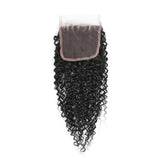 Free Closure:Brazilian KINKY CURL x3Bundles+ Free Closure SKU 3KW/C