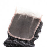 Free Closure:Brazilian DEEP WAVE x3Bundles+ Free Closure SKU 3DW/C