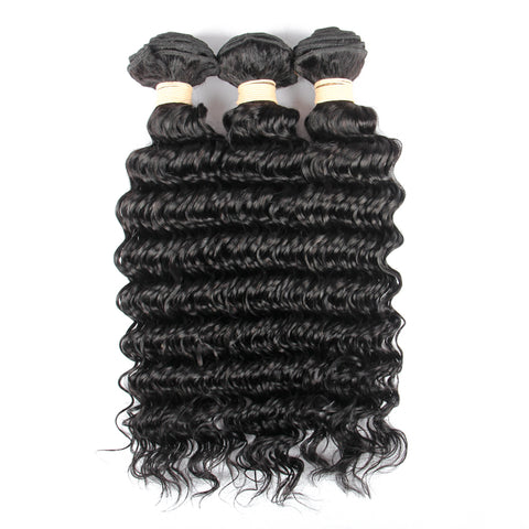 Beau-Diva 3x Bundles 12A Brazilian Deep Wave Weave Package SKU 3DEEP WAVE