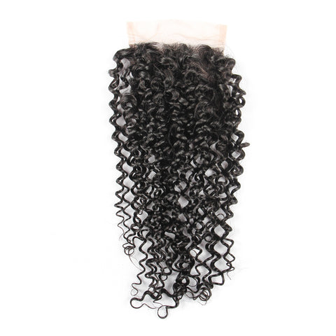 Beau-Diva 12A Brazilian Kinky 4X4 Closure SKU CLOSURE 3PART KINKY CURL
