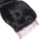 Beau-Diva 9A Brazilian Hair Body Weave 4x4 Closure Free Part 10" - 14"inch Black SKU HH CLOSURE 3PART BODY