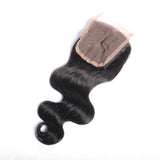 Beau-Diva 9A Brazilian Hair Body Weave 4x4 Closure Free Part 10" - 14"inch Black SKU HH CLOSURE 3PART BODY