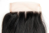 Beau-Diva 9A Human Brazilian Hair Straight Hair Closure 8"-18"inch Three Parts SKU HH CLOSURE 3PART
