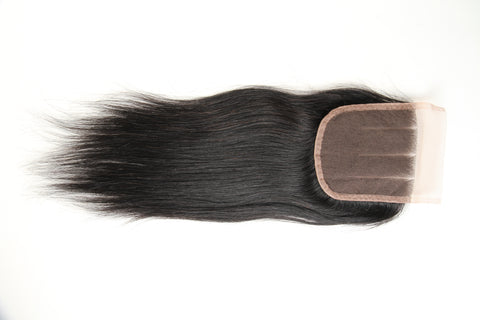 Beau-Diva 10A Human Peruvian Hair Straight Hair Closure Three Parts SKU PR CLOSURE 3PART | hotdot.co.za