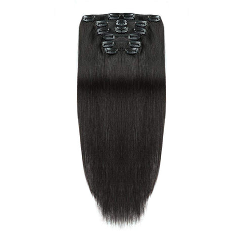 Hotdot Clipin Remy Hair Extensions SALE Human Hair Color #1 From R1199