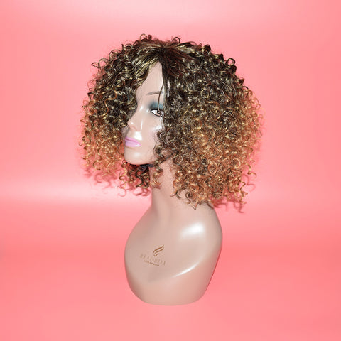 Wig Sale Amelia Kinky Curl Wig Synthetic14inch Sku Amelia14 @Hotdot