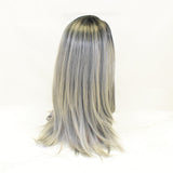 Ombré Wig SALE Sapphire LULU Synthetic 14 inches GRAY | HOTDOT