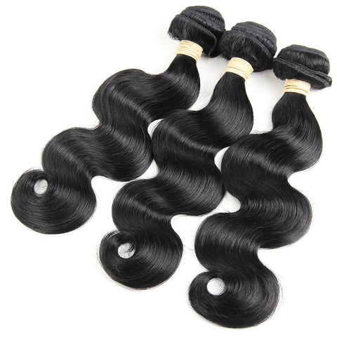Beau-Diva 3x Bundles 9A Brazilian Hair Body Weave 10" - 22"inch Black SKU HH 3BODY